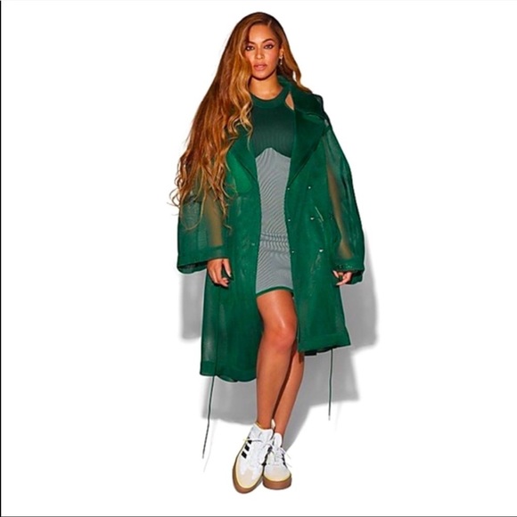 IVY PARK Jackets & Coats Adidas Beyonc Ivy Park Green Mesh Jacket